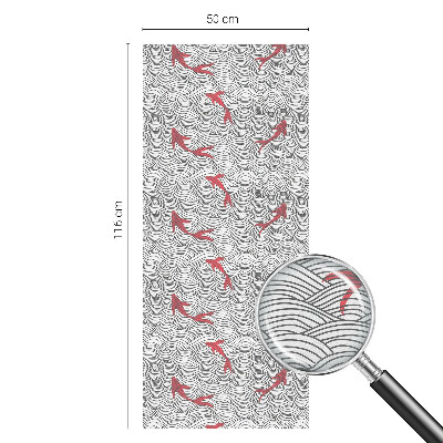 Samolepicí fólie na okna vitráž Vlnitý vzor