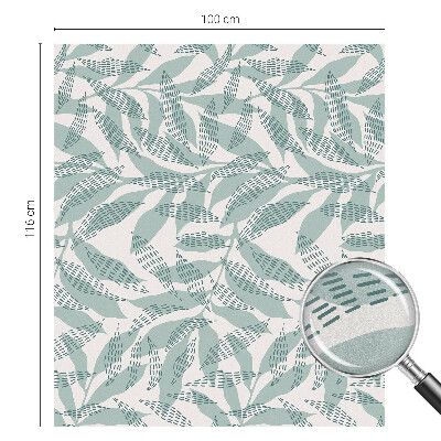 Samolepicí fólie na okna vitráž Zelené listy