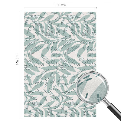 Samolepicí fólie na okna vitráž Zelené listy