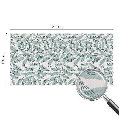 Samolepicí fólie na okna vitráž Zelené listy