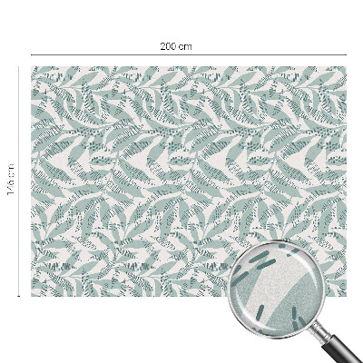 Samolepicí fólie na okna vitráž Zelené listy