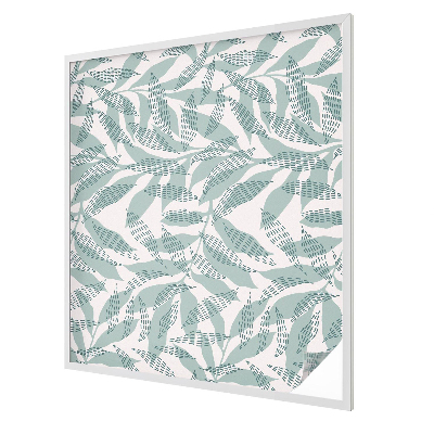 Samolepicí fólie na okna vitráž Zelené listy