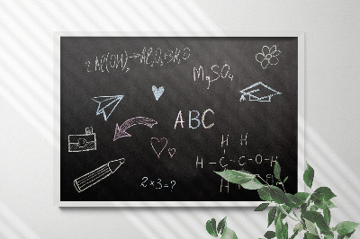 Křídová tabule na zeď dekorativní 100x70