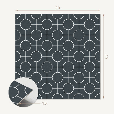 Samolepiace pvc obklady Geometrie kružnic a čar v designu