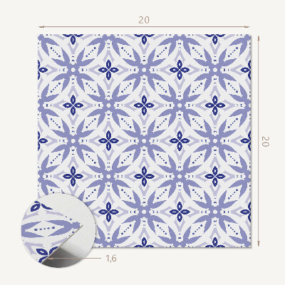Samolepiace pvc obklady Geometrické motivy s flórou