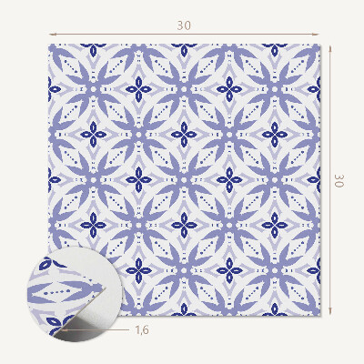 Samolepiace pvc obklady Geometrické motivy s flórou