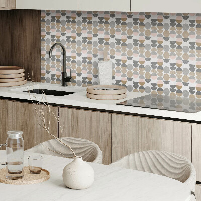 Vinylové obklady Abstraktní geometrie kruhů a půlkruhů