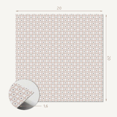 Samolepiace pvc obklady Geometrický vzor kruhů v mřížce