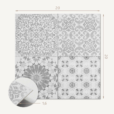 Vinylové obklady Květinově geometrická kompozice