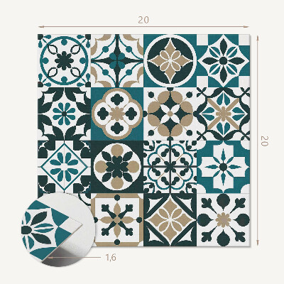 Vinylové obklady Geometrické dlaždice v uměleckém pořádku