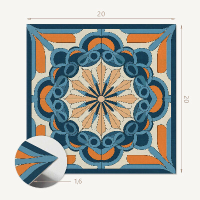 Vinylové obklady Mandala s květinovými akcenty