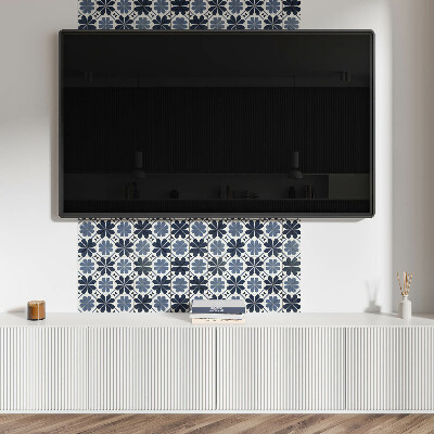 Pvc obklady Květinový design na dlaždicích