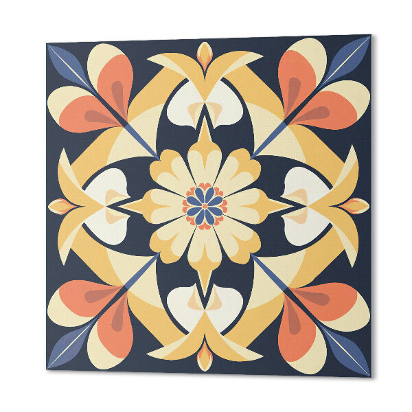 Samolepiace pvc obklady Mandala s květinovými akcenty