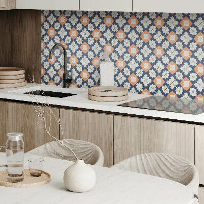 Samolepiace pvc obklady Stylový geometrický květinový vzor