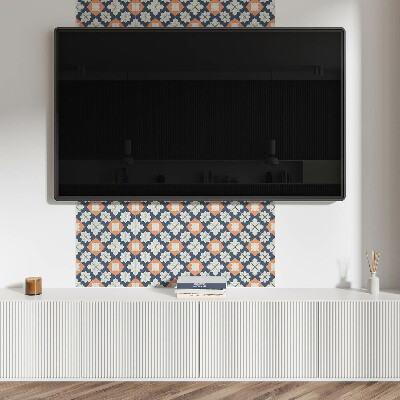Samolepiace pvc obklady Stylový geometrický květinový vzor