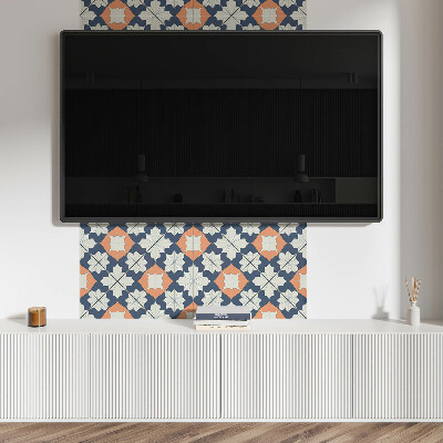 Samolepiace pvc obklady Stylový geometrický květinový vzor