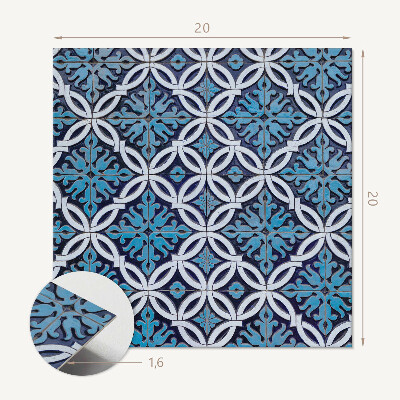 Samolepiace pvc obklady Geometrie s flórou v moderním stylu