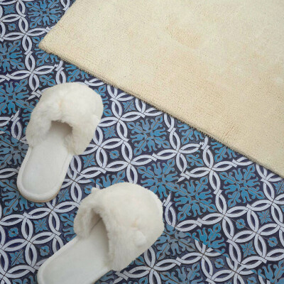 Samolepiace pvc obklady Geometrie s flórou v moderním stylu