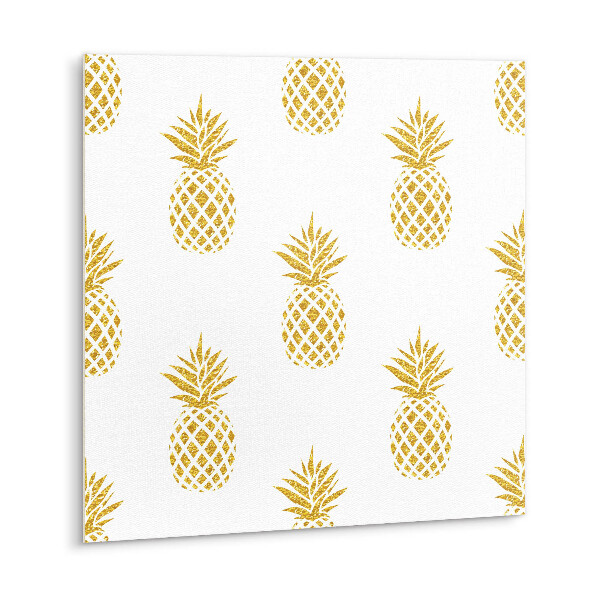 Samolepící PVC obklady Zlatý kreslený ananas