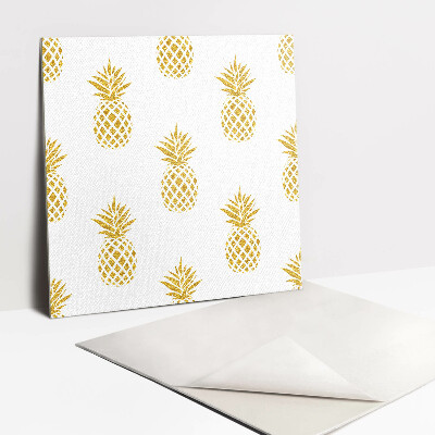 Samolepící PVC obklady Zlatý kreslený ananas