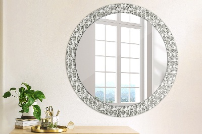 Kulaté dekorativní zrcadlo na zeď Ananas