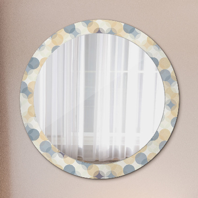 Kulaté zrcadlo s dekorem Geometrická kola