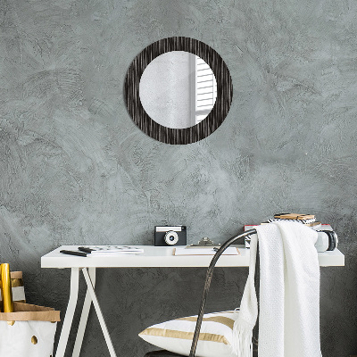 Kulaté dekorativní zrcadlo na zeď Abstraktní kovový