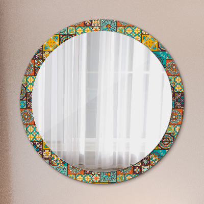 Kulaté zrcadlo s dekorem Arabský vzor