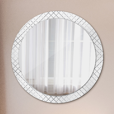 Kulaté dekorativní zrcadlo na zeď Příčné čáry