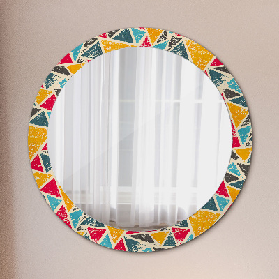 Kulaté zrcadlo s dekorem Retro složení