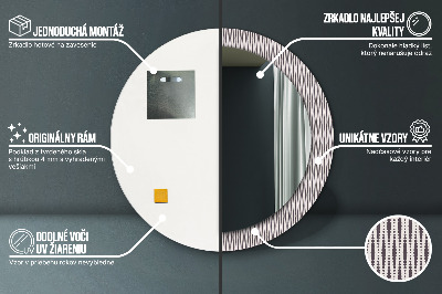 Kulaté zrcadlo s dekorem Geometrický tečka