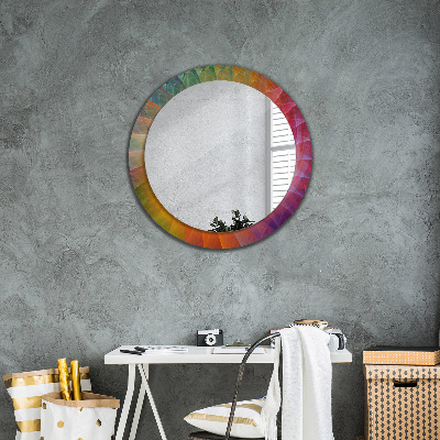 Kulaté zrcadlo s dekorem Hypnotická spirála