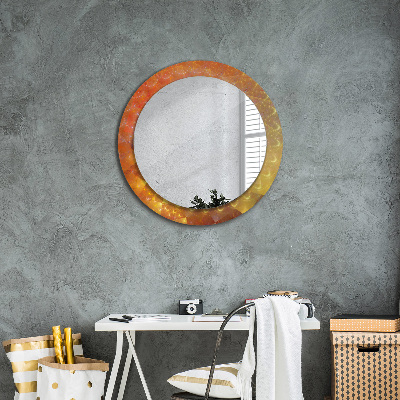 Kulaté zrcadlo s dekorem Spirálová abstrakce
