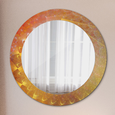 Kulaté zrcadlo s dekorem Spirálová abstrakce