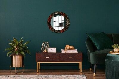 Kulaté dekorativní zrcadlo na zeď Grunge abstract vzorec