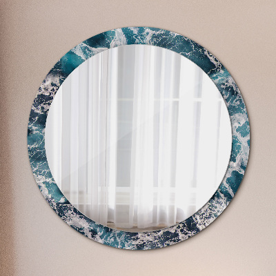 Kulaté zrcadlo s dekorem Turbulentní moře