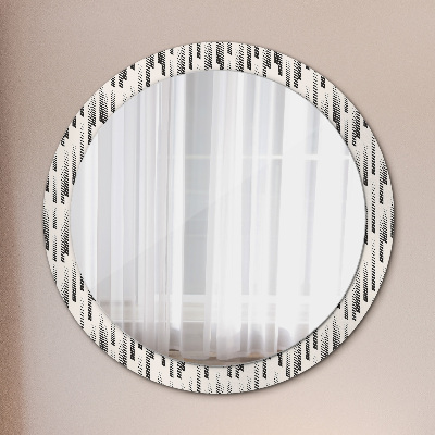 Kulaté dekorativní zrcadlo na zeď Pruhovaný vzor