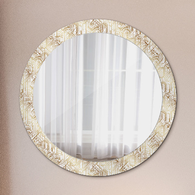 Kulaté dekorativní zrcadlo na zeď Art deco composition