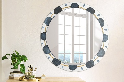 Kulaté dekorativní zrcadlo na zeď Moon mandala