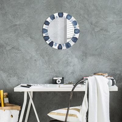 Kulaté dekorativní zrcadlo na zeď Moon mandala