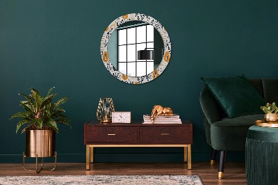 Kulaté dekorativní zrcadlo na zeď Papai vzor