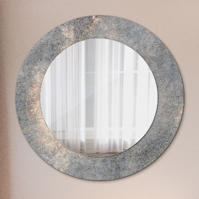 Kulaté dekorativní zrcadlo na zeď Vintage beton