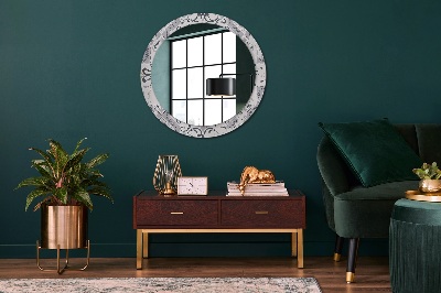 Kulaté dekorativní zrcadlo na zeď Retro dlaždice