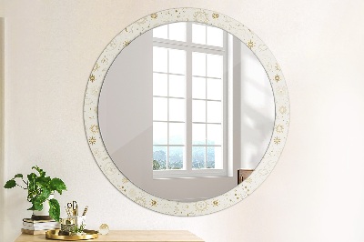 Kulaté dekorativní zrcadlo na zeď Mystický esoterický vzorec