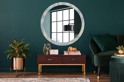 Kulaté dekorativní zrcadlo na zeď Abstraktní tvar