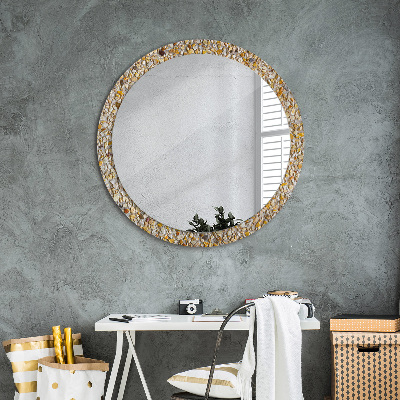 Kulaté dekorativní zrcadlo na zeď Lastrický vzor