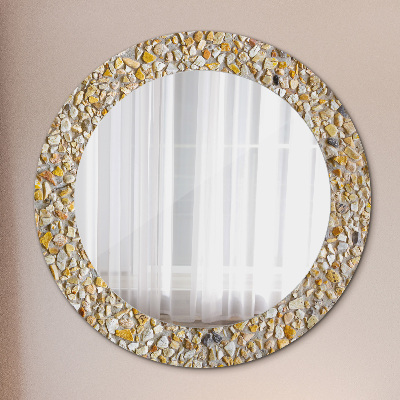 Kulaté dekorativní zrcadlo na zeď Lastrický vzor