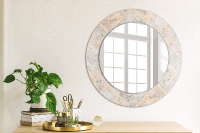 Kulaté dekorativní zrcadlo na zeď Shabby mozaika