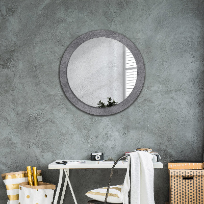 Kulaté dekorativní zrcadlo na zeď Betonová textura