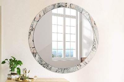 Kulaté dekorativní zrcadlo na zeď Abstry zvířata